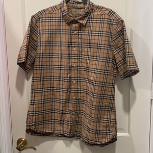 Burberry Men’s Button Down Short Sleeve Shirt